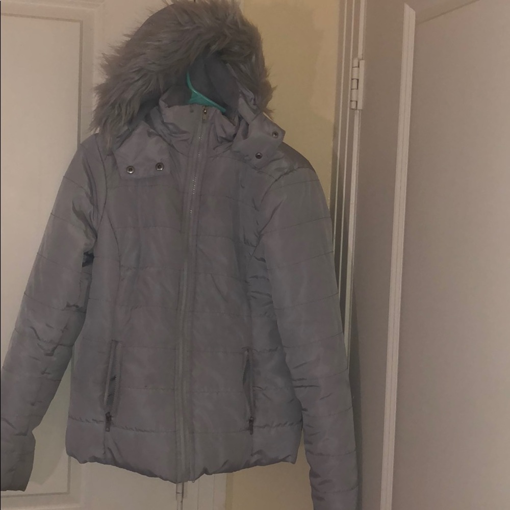 Gray Puffer Coat
